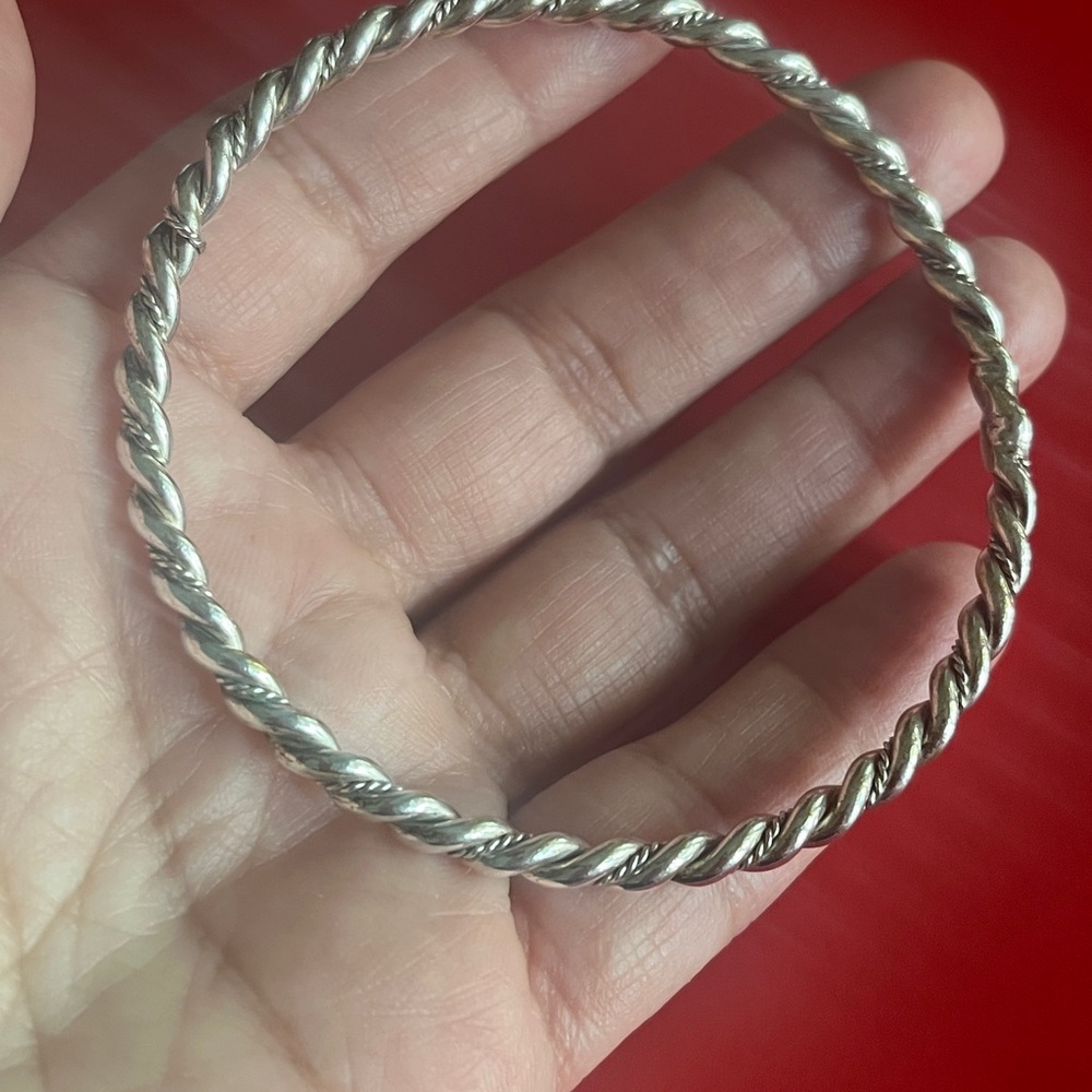 Silver Twisted Bracelet - Picture 4 of 5
